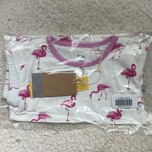 - NIB Kyte Baby short sleeve pajama set in flamingo 3T.